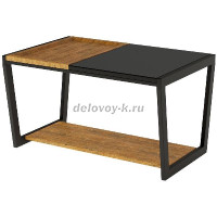 Стол журнальный Трисс дуб американский черная лакобель черный_a_1000 рис1