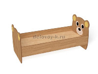 Кровать ЛДСП Мишутка с рисунком (каркас бук, 1200*600) рис1