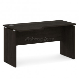 Стол письменный эргономичный с заглушкой кабель-канала V-34 левый 1400*780*750 рис1