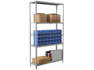 Стеллаж MS 185/100х30/4 рис1