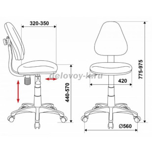Кресло детское Бюрократ KD-4 рис3