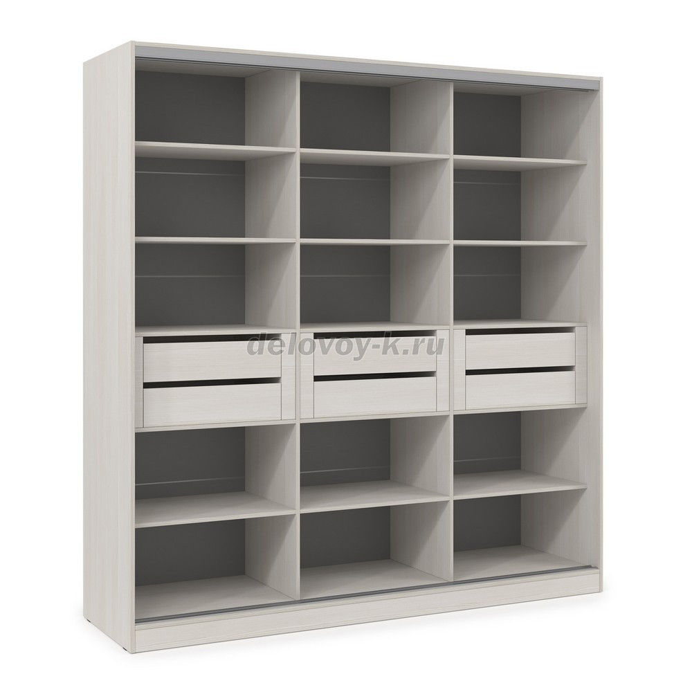 ШКЗЗЗ.21.10 Шкаф-купе 3-дверный Comfort (2098*600*2201) 3 зеркальные двери фото