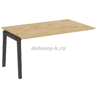 Проходной наборный элемент переговорного стола, опоры - массив дерева 1580*980*750  OW.NPRG-4 рис1