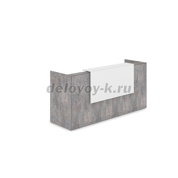 1КР-ДС.001 Комплект Ресепшн с фартуком ЛДСП 2432*762*1161 без подсветки рис2