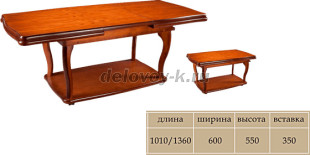 Стол журнальный раскладной эмаль рис1