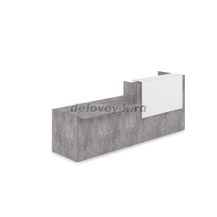 1КРС-ДС.007 Комплект Ресепшн с фартуком ЛДСП 2832*901*1161 без подсветки рис5