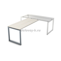 БП-О.004 Брифинг приставка (1600-700-750) ivory_алюминий матовый рис3