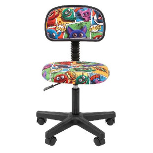 не брать!  Кресло детское CHAIRMAN Kids 101, ткань, черный пластик рис1