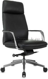 Кресло руководителя Бюрократ _VEGA кожа крестовина алюминий рис1