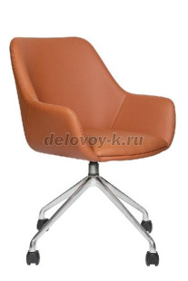 Кресло руководителя МГ-24 В ХРОМ ПАУК 4 ЛУЧА рис1