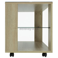 Стол журнальный BeautyStyle 5 сонома стекло черное_b1 рис4