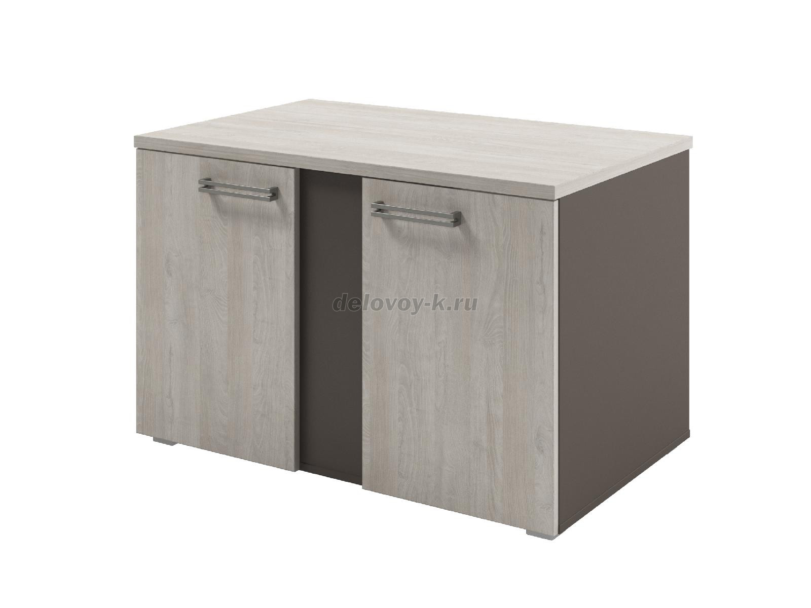 D-280 Тумба для оргтехники широкая. 2 отсека со съемными полками. фото