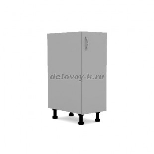 Тумба кухонная доборная с одной распашной дверью с полкой 300*500*720 рис1