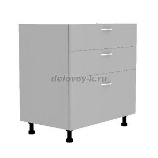 Тумба кухонная с тремя выдвижными ящиками 800*500*720 рис1