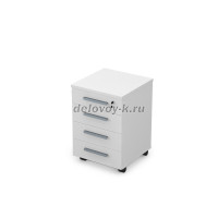 9Т.005 Тумба подкатная (450-450-650) белый премиум рис4