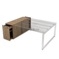 9ТП.012.2 Тумба с выкатной секцией (1635-450-750) teakwood рис1