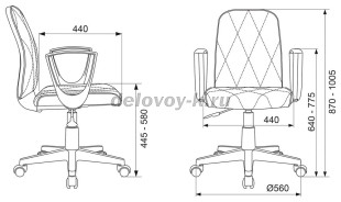 Кресло офисное Бюрократ CH-327 экокожа рис4