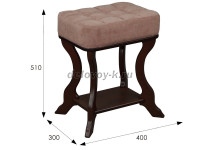 Банкетка Берже 26 темно-коричневый_i_1000 рис4