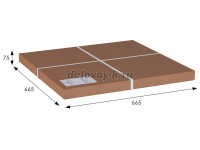 Стол журнальный Мельбурн со стеклом белый дуб светлый_j рис5
