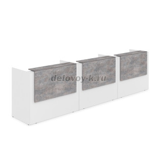 1КР-ДС.003.1 Комплект Ресепшн с фартуком ЛДСП 4264*762*1161 с подсветкой рис4