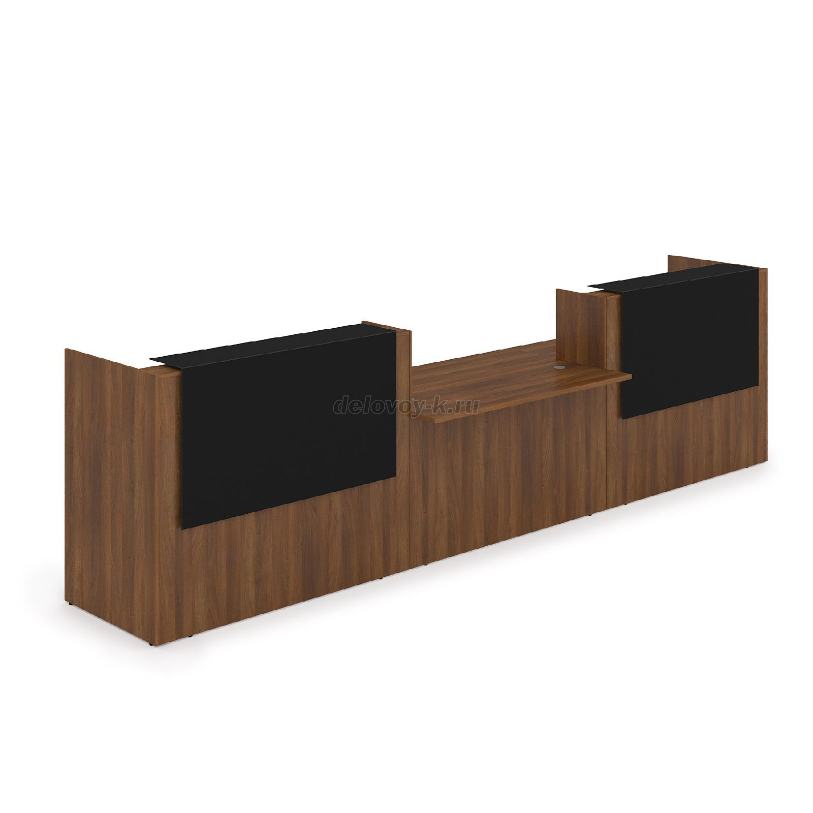 1КРС-КЛ.009.1 Комплект Ресепшн с фартуком HPL 4232*901*1149 с подсветкой фото