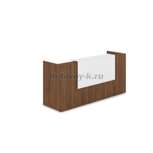 1КР-ДС.001 Комплект Ресепшн с фартуком ЛДСП 2432*762*1161 без подсветки рис3
