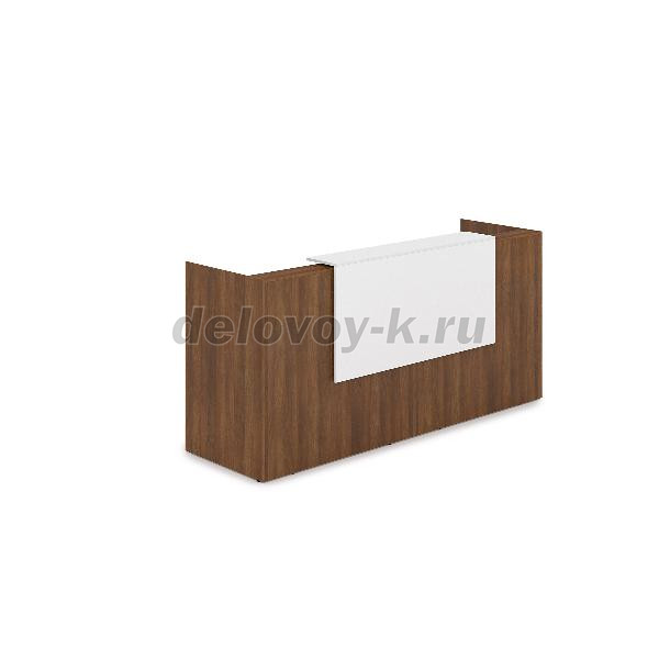 1КР-ДС.001 Комплект Ресепшн с фартуком ЛДСП 2432*762*1161 без подсветки рис1