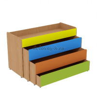 Кровать детская раздвижная четырехуровневая  КВ-03 рис1