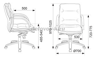 Кресло руководителя Бюрократ T-9927SL-LOW рис2