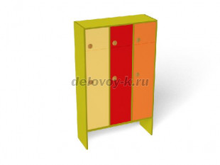 Шкаф 3-секционный с антресолью (ШР-006-3) рис1