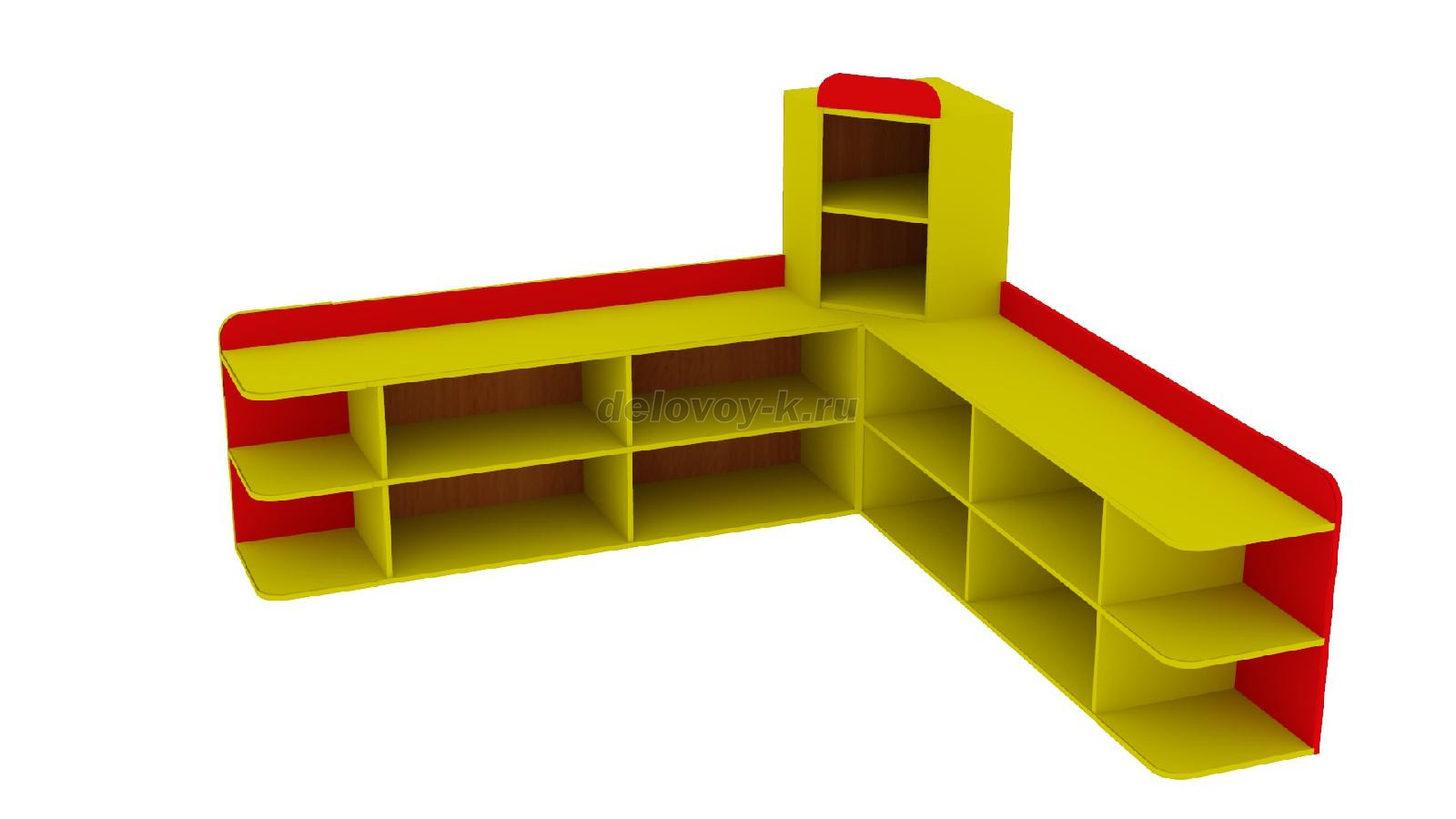 Стеллаж угловой "Замок" СТ-009 2200*420*600 фото