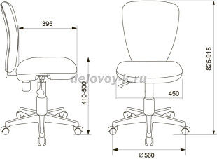 Кресло детское Бюрократ KD-W10 рис2