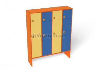 Шкаф 4-секционный с антресолью (ШР-006-4) рис1