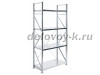 Стеллаж MS U 250_120x60_4 безболтовой среднегрузовой (нагрузка на полку 350)_