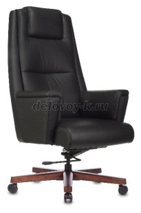 Кресло руководителя Бюрократ _DUKE кожа крестовина металл/дерево рис1