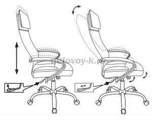Кресло руководителя Бюрократ CH-608SL рис3