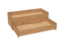 Кровать 2-х ярусная выкатная, 1430*650*500 (каркас бук с разноцветными фасадами, Вариант 3) рис1