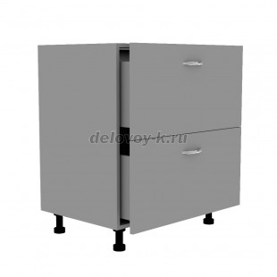 Тумба кухонная с двумя выдвижными ящиками 850*500*720 рис2