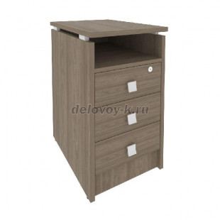 Тумба приставная 3 ящика фолдинг, с замком 420*600*750  Л.ТП-4.1F рис1