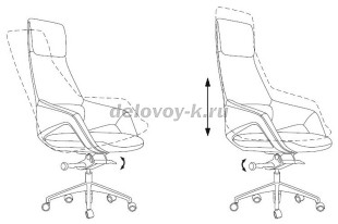 Кресло руководителя Бюрократ _DAO-2 рис2