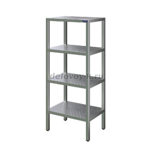 Стеллаж кухонный СТК-Л-1100.400.1800-02-Н-ПП (СТКН-1100/400Р) рис1