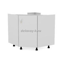 Тумба кухонная угловая под мойку с одной распашной  дверью, с полкой 795*795*720 рис1