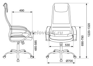 Кресло руководителя Бюрократ CH-608SL рис2