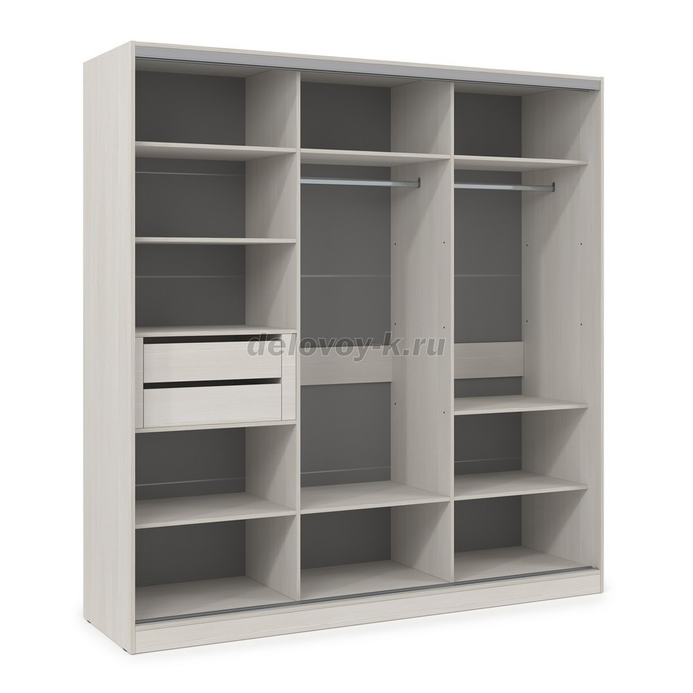 ШКЗЗЗ.21.5 Шкаф-купе 3-дверный Comfort (2098*600*2201) 3 зеркальные двери фото