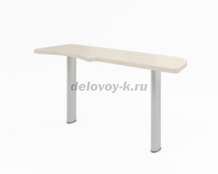 ФР-2.4Л Стол приставной левый к столам ФР-1.0, ФР-1.1 и ФР-1.5 1570*540*750 мм рис2