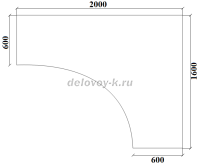 Стол письменный угловой двухтумбовый Ду-1.18 (1800х2000_600х750)  рис2