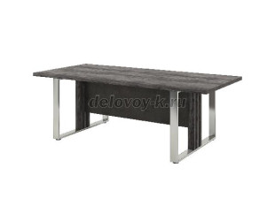 Z-102 Стол для переговоров на металлических опорах на 6 человек рис1