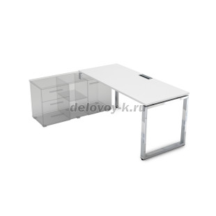 НСТЛ-О.994 Стол рабочий, прямолинейный три опоры, левый (1600*900*750) рис4