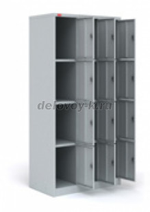 Шкаф металлический для сумок трехсекционный ШРМ-312  900*500*1860мм рис2