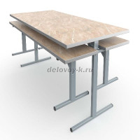 Стол обеденный 4-местный под скамью СтО-С4 рис1